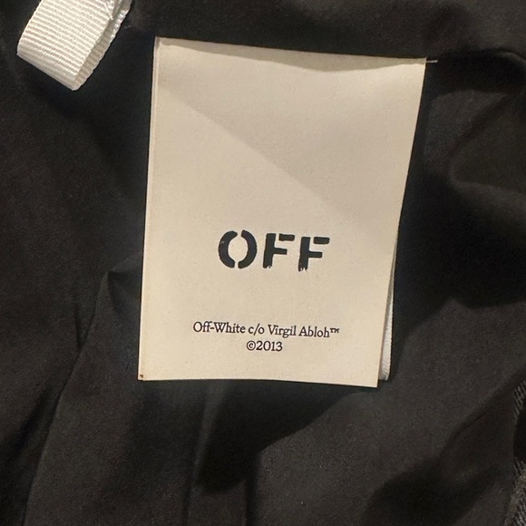 Off-white checked flannel shirt jacket size s - Picture 7 of 11